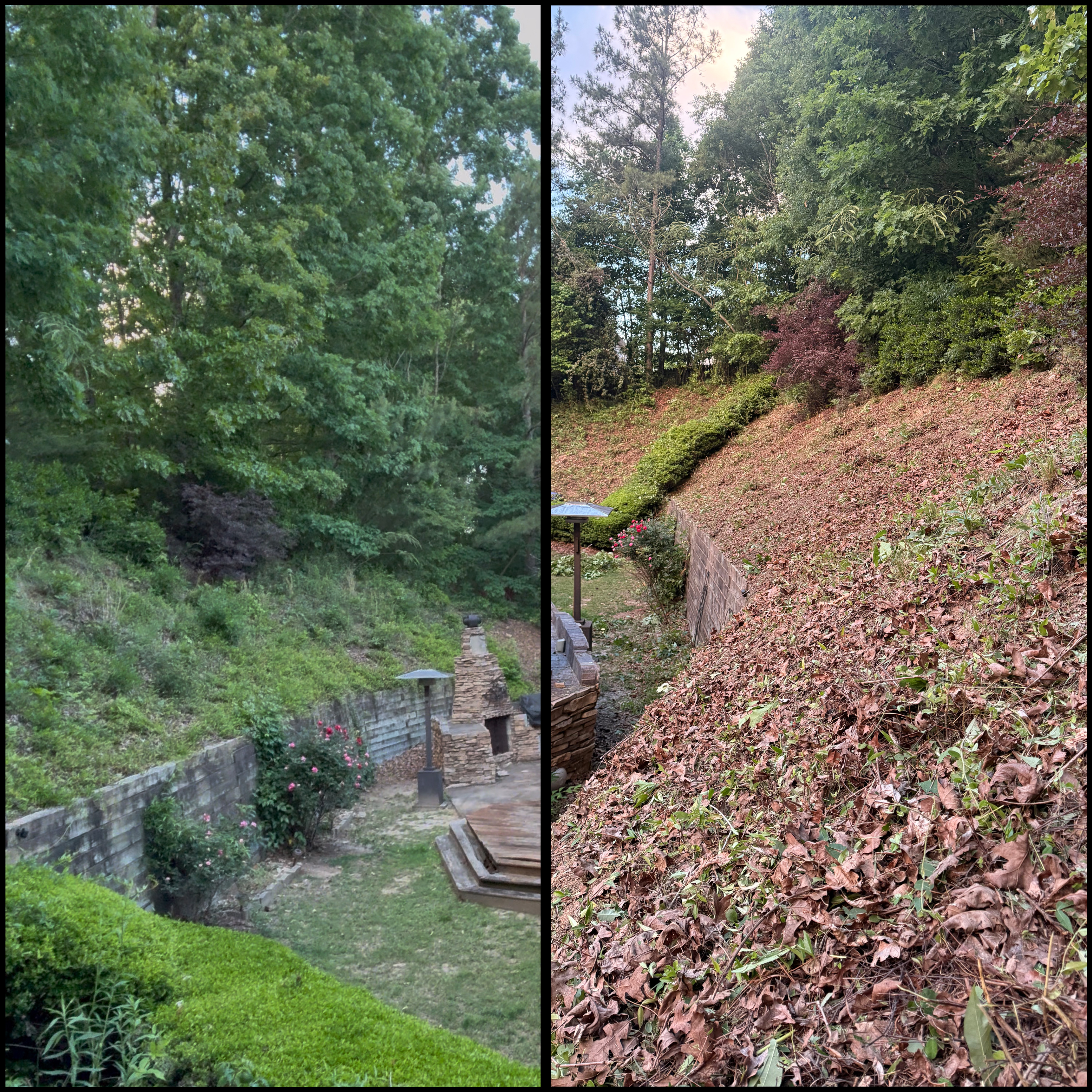 Seasonal cleanup completed by Hurtado Lawn & Landscape in Habersham County, GA